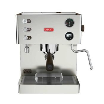 Lelit Elizabeth Espresso Machine, Dual Boiler, Stainless Steel, Programmable PID Temperature, High Pressure Steam, Vibratory Pump, Compact 12 Inches