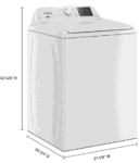 Whirlpool WTW4107SW 4.2 – 4.3 Cu. Ft Top Load Washer with 2-in-1 Removable Agitator, White