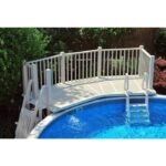 Vinylworks 5' x 13.5' Resin Above Ground Swimming Pool Deck Kit Taupe