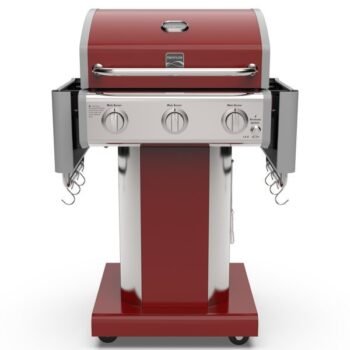 Kenmore 3-Burner Propane Gas Grill with Foldable Side Tables