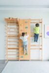 Walnut Modular | Swedish Ladder Jungle Gym - Wall Mounted by Avenlur