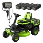 Greenworks 80V 30” Crossovert Riding Lawn Tractor With 6.0 Ah Batteries & 600-Watt Charger
